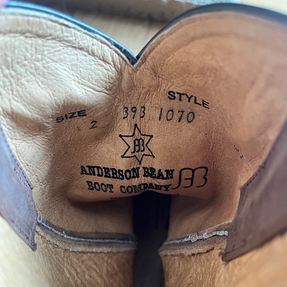 Anderson Bean Kids Chocolate Croc Print Square Toe Cowboy Boots(Worn 3 times). - Picture 5 of 10